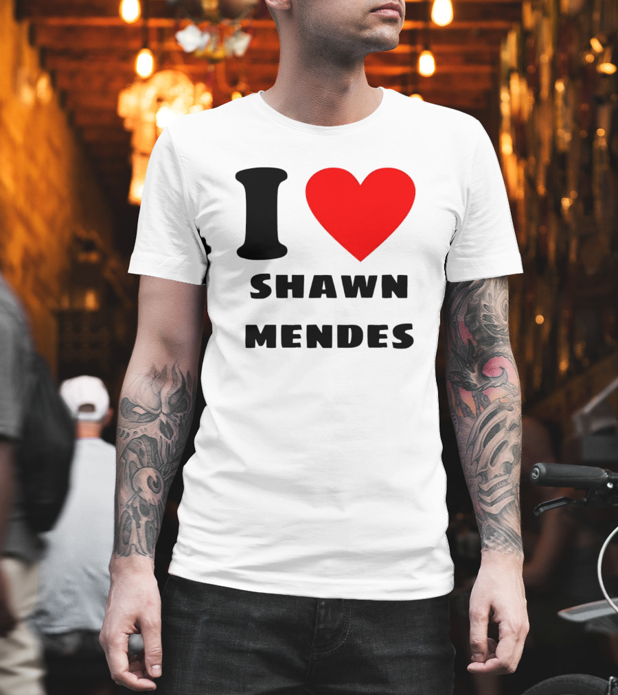 I Love Shawn Mendes Heart T-Shirt