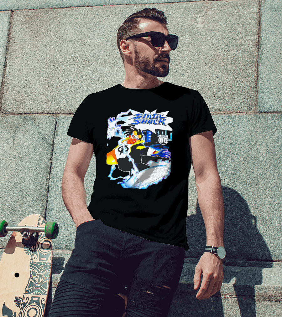 Static Shock DC Comics Electric Hero Iconic T-Shirt