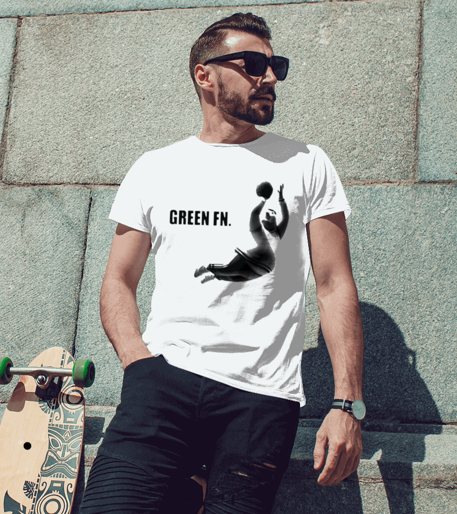 Green Fn Peter Griffin Basketball Dunking T-Shirt