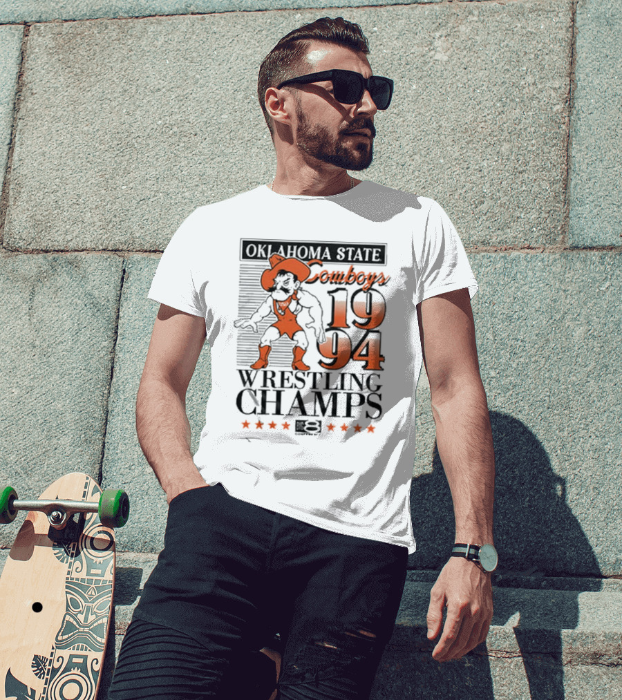 Oklahoma State Cowboys 1994 Wrestling Champs T-Shirt