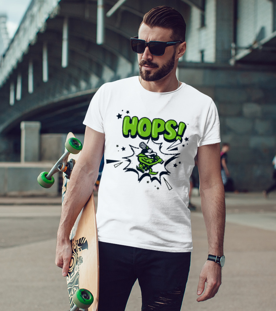 Hops Comic Burst Baseball 108 Stitches Youth T-Shirt
