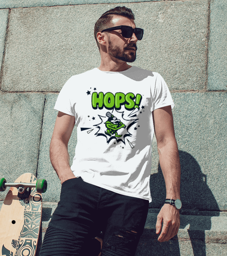 Hops Comic Burst Baseball 108 Stitches Youth T-Shirt
