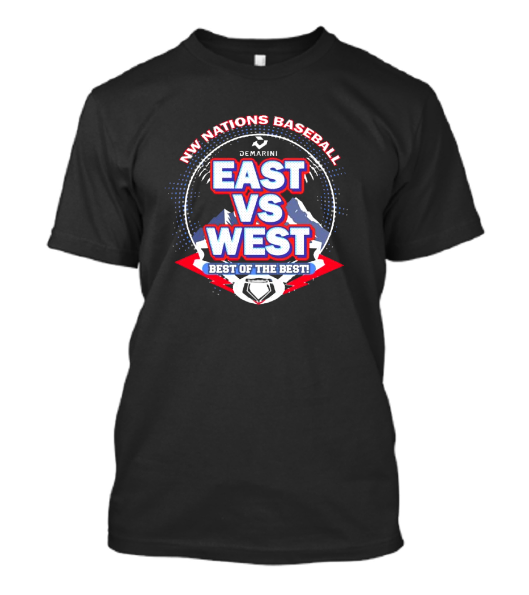 NW Nations Baseball DeMarini East Vs West Best Of The Best T-Shirt