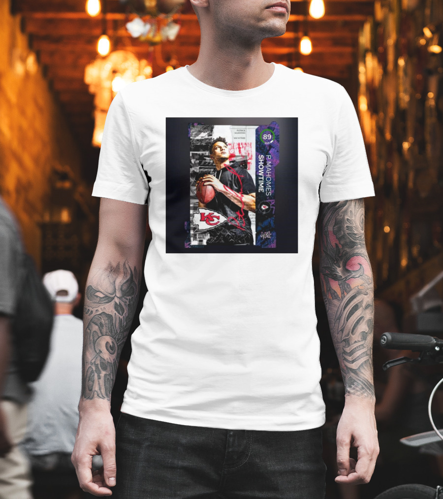 P. Mahomes Showtime Kansas City Chiefs 89 OVR MUT NFL T-Shirt