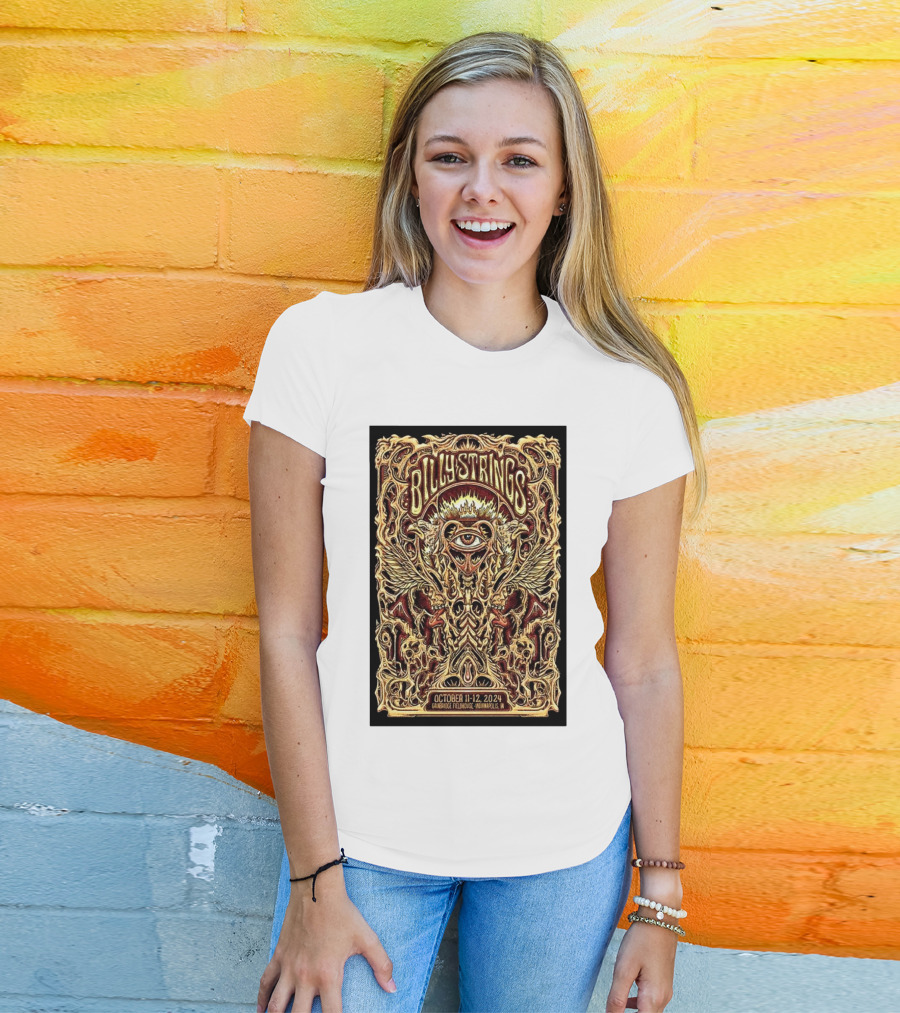 Billy Strings October 11-12 2024 Gainbridge Fieldhouse Indianapolis IN Tour Psychedelic T-Shirt