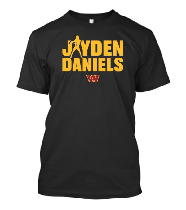Jayden Daniels Washington Commanders NFL Play Motion T-Shirt