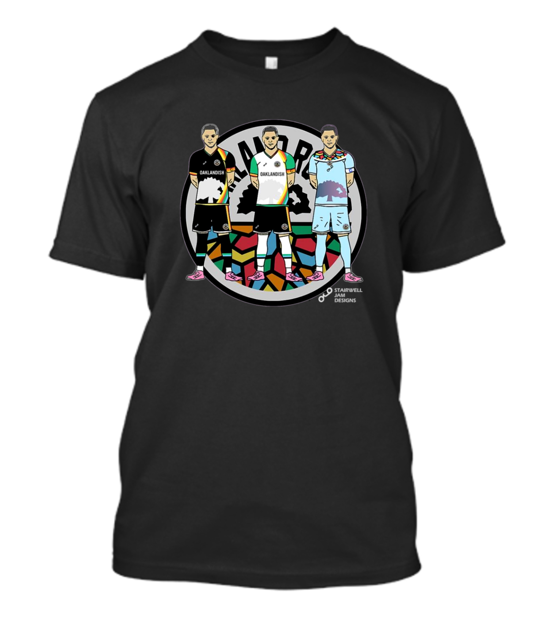 Oaklandish Stairwell Jam Designs Oakland Roots SC T-Shirt