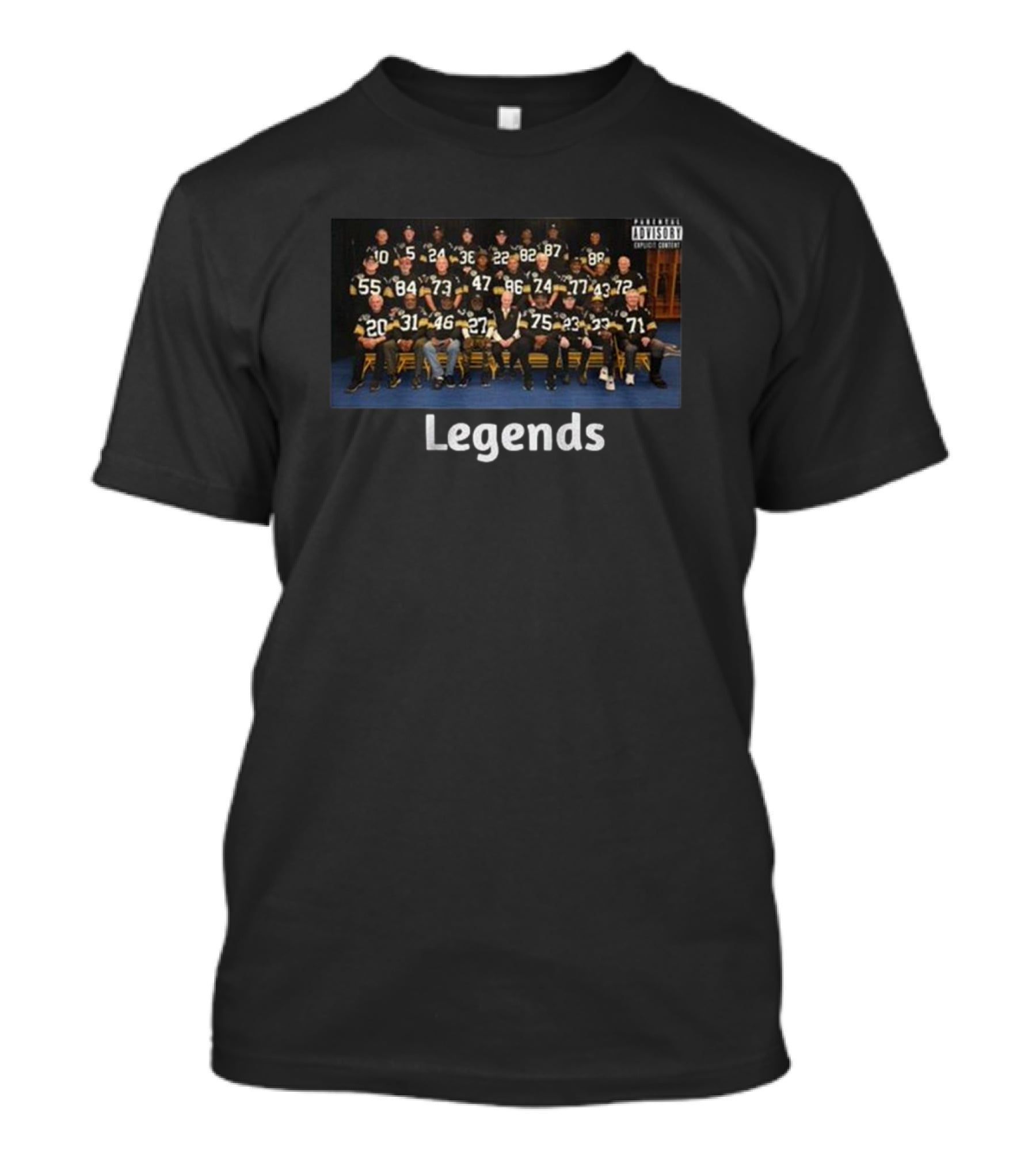 Legends Members Of The 1974 Steelers Gather Sunday Before The Jets Game At Acrisure Stadium T-Shirt