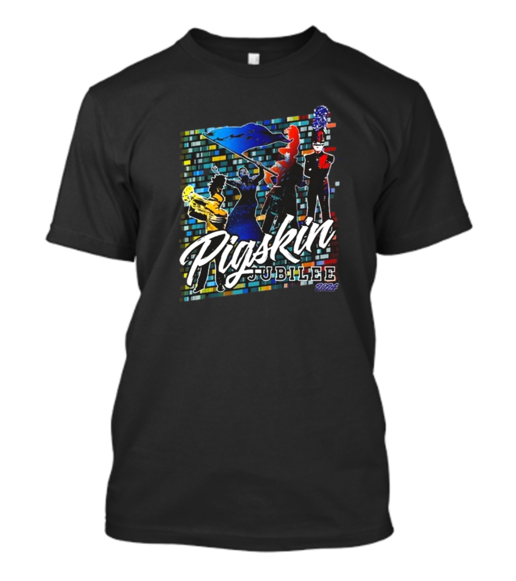 Pigskin Jubilee 2024 Marching Band Celebration Colors T-Shirt