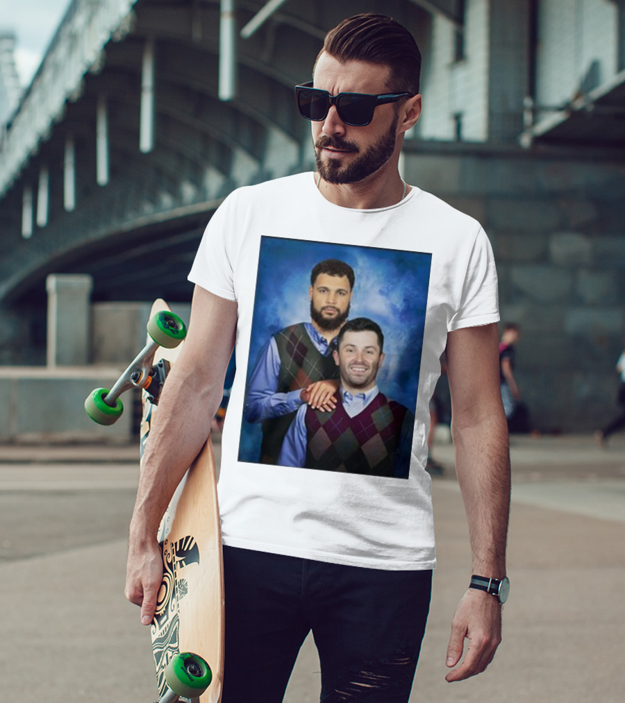 Chase Mclaughlin Wearing Baker Mayfield Mike Evans Step Brothers T-Shirt