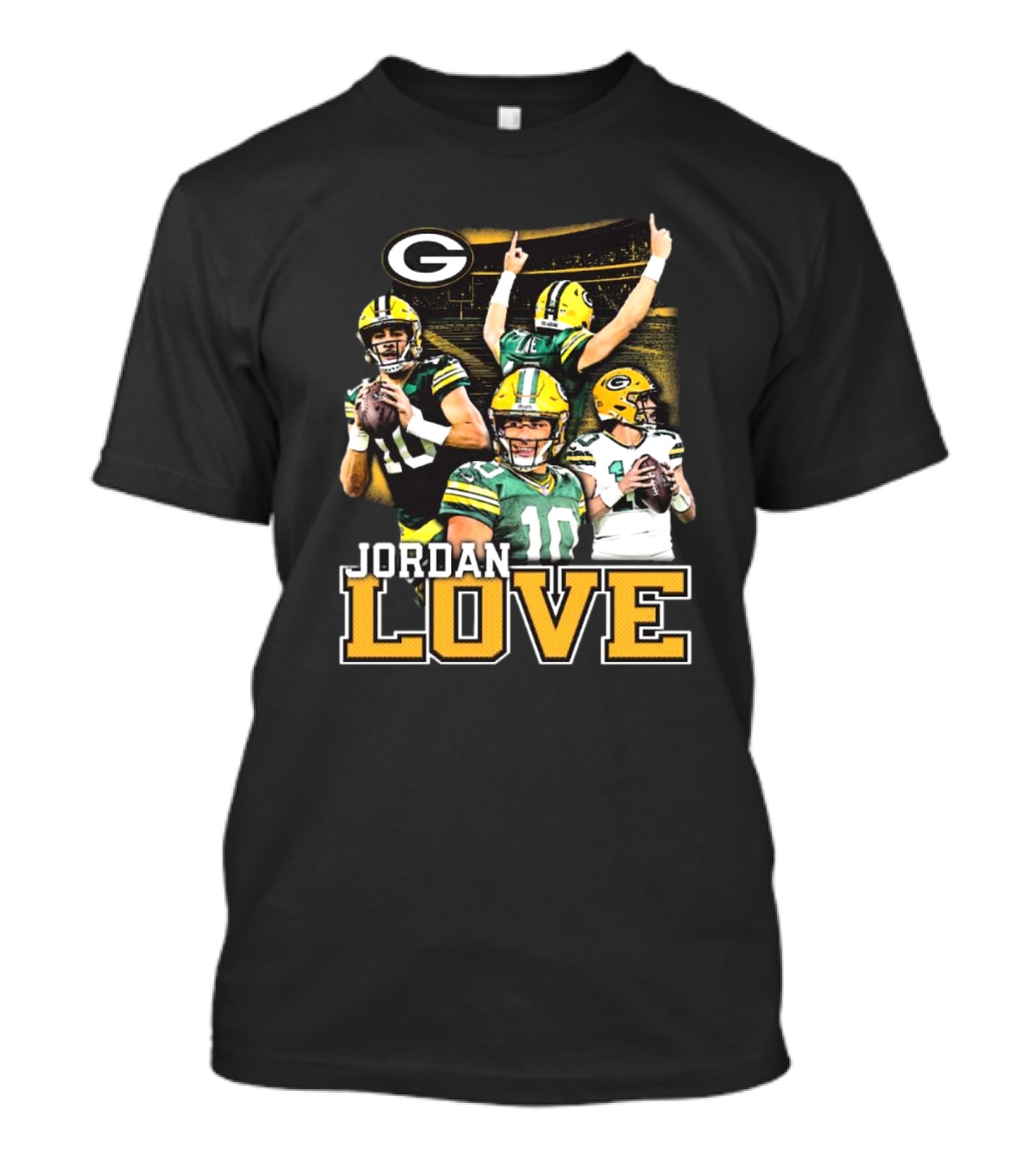 Jordan Love Green Bay Packers Player NFL Iconic Moments T-Shirt
