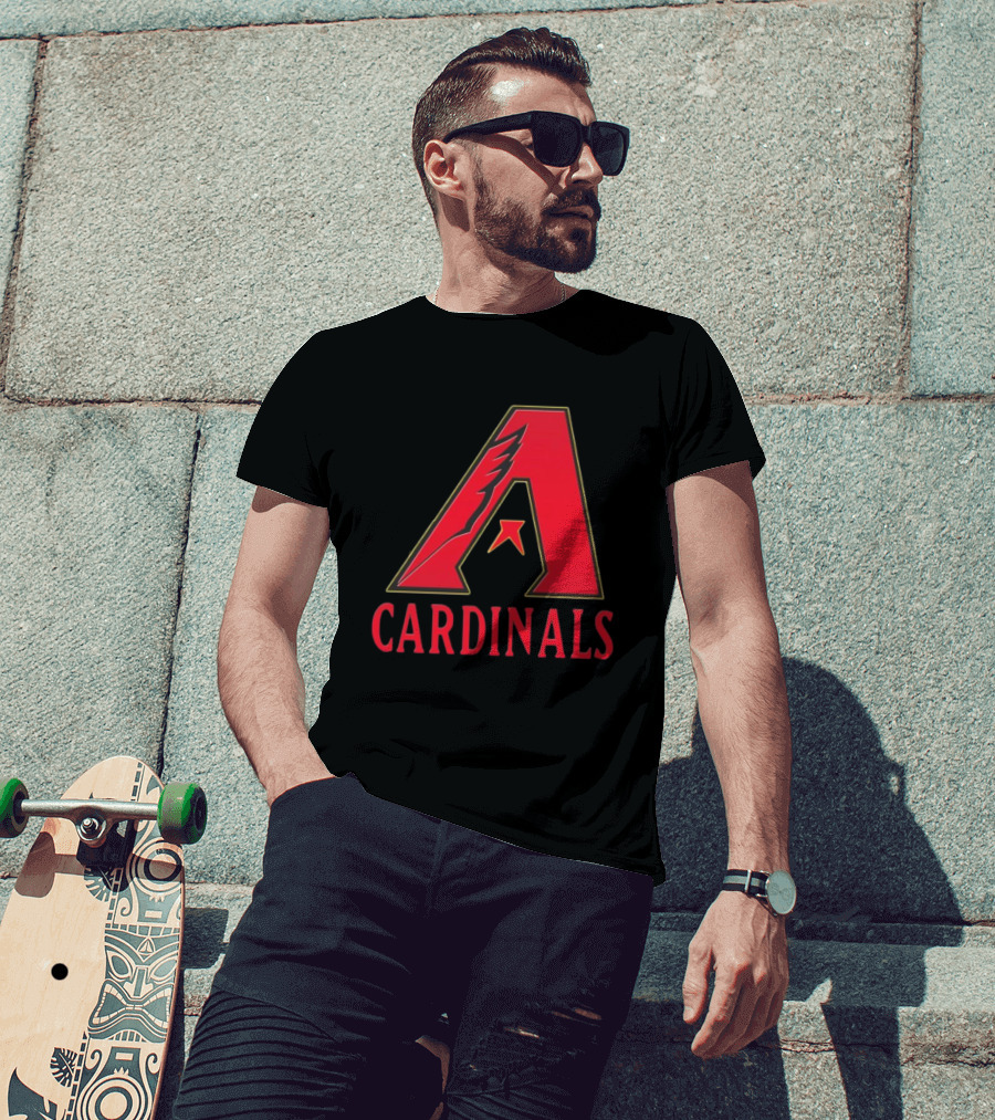 Arizona Cardinals Diamondbacks Mashup NFL MLB T-Shirt