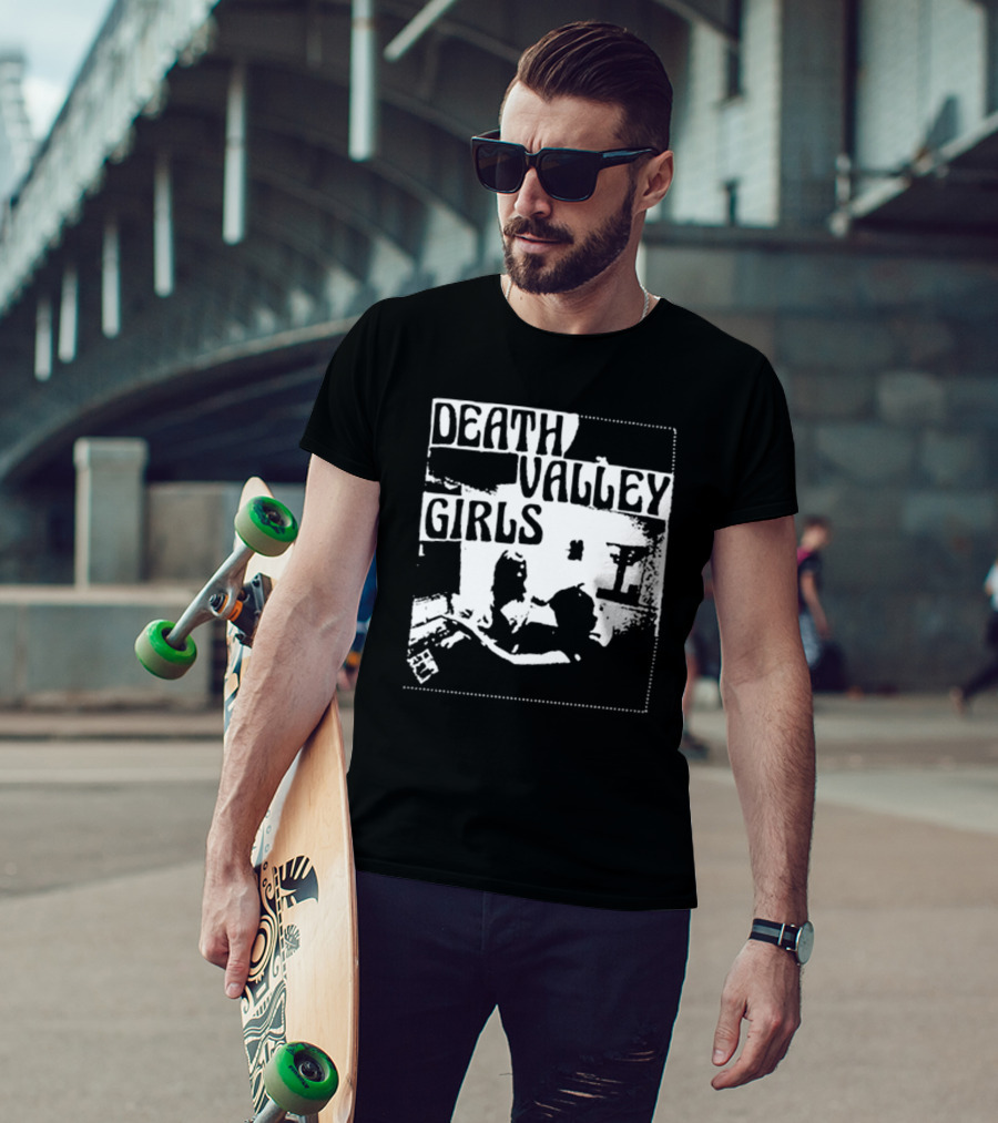 Death Valley Girls Monochrome Scene Arms Up T-Shirt