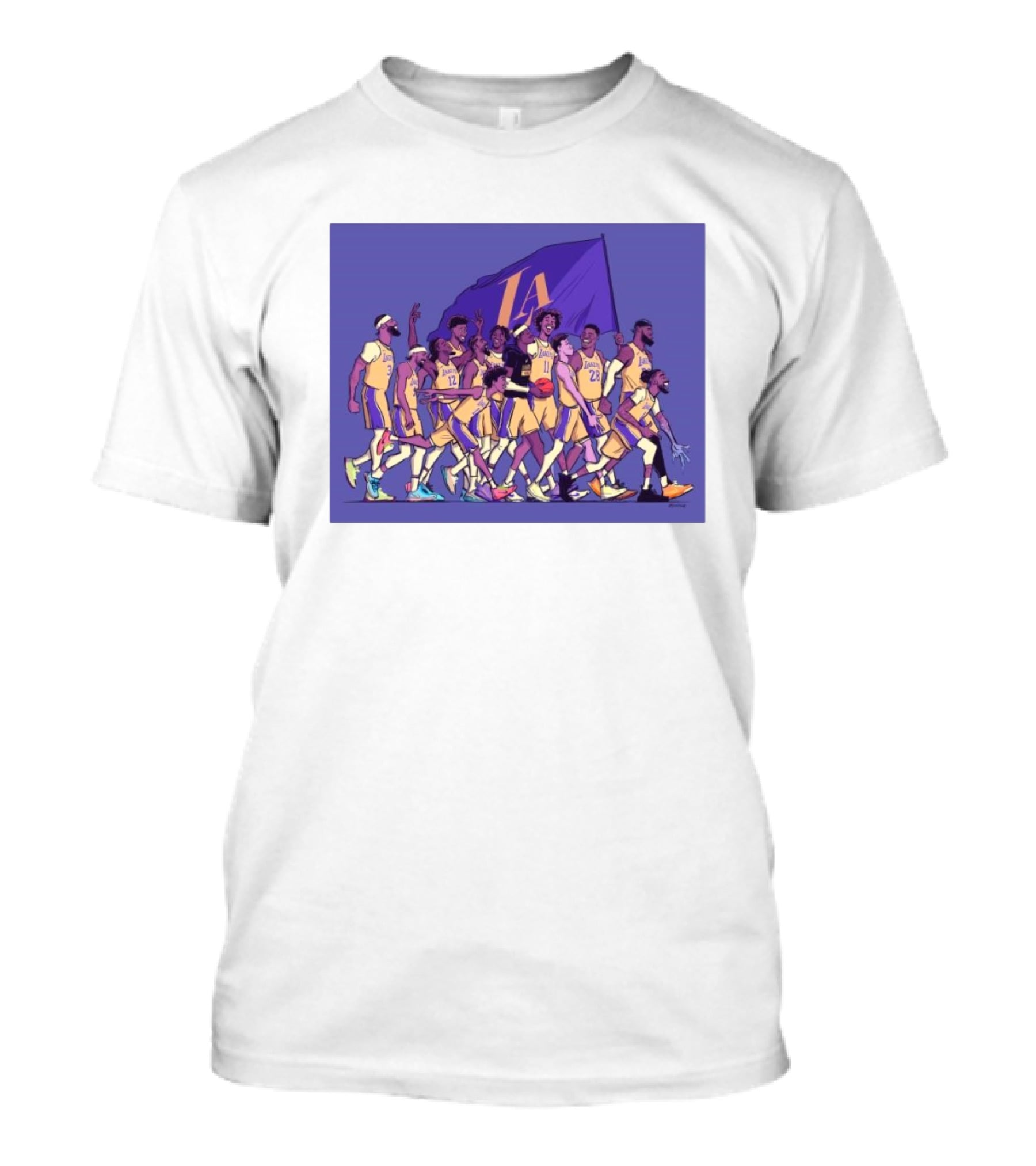 Los Angeles Lakers Walking Into The Playoffs Like NBA Team Players Together T-Shirt