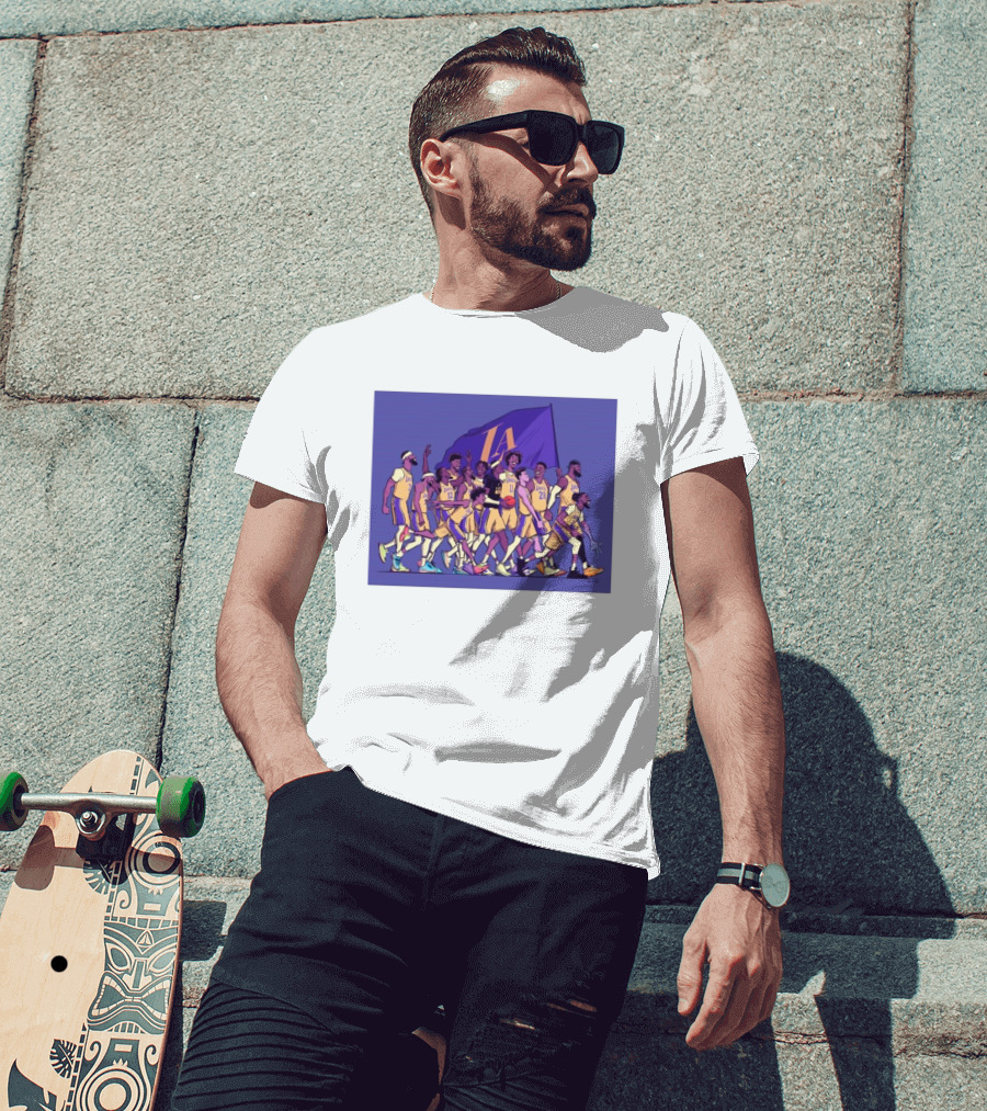 Los Angeles Lakers Walking Into The Playoffs Like NBA Team Players Together T-Shirt