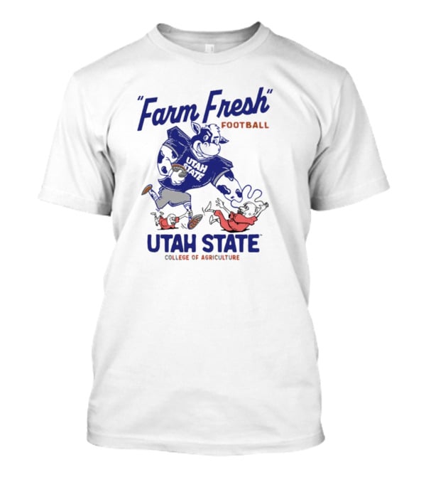 Farm Fresh Football Mootah State Utah State College Of Agriculture T-Shirt