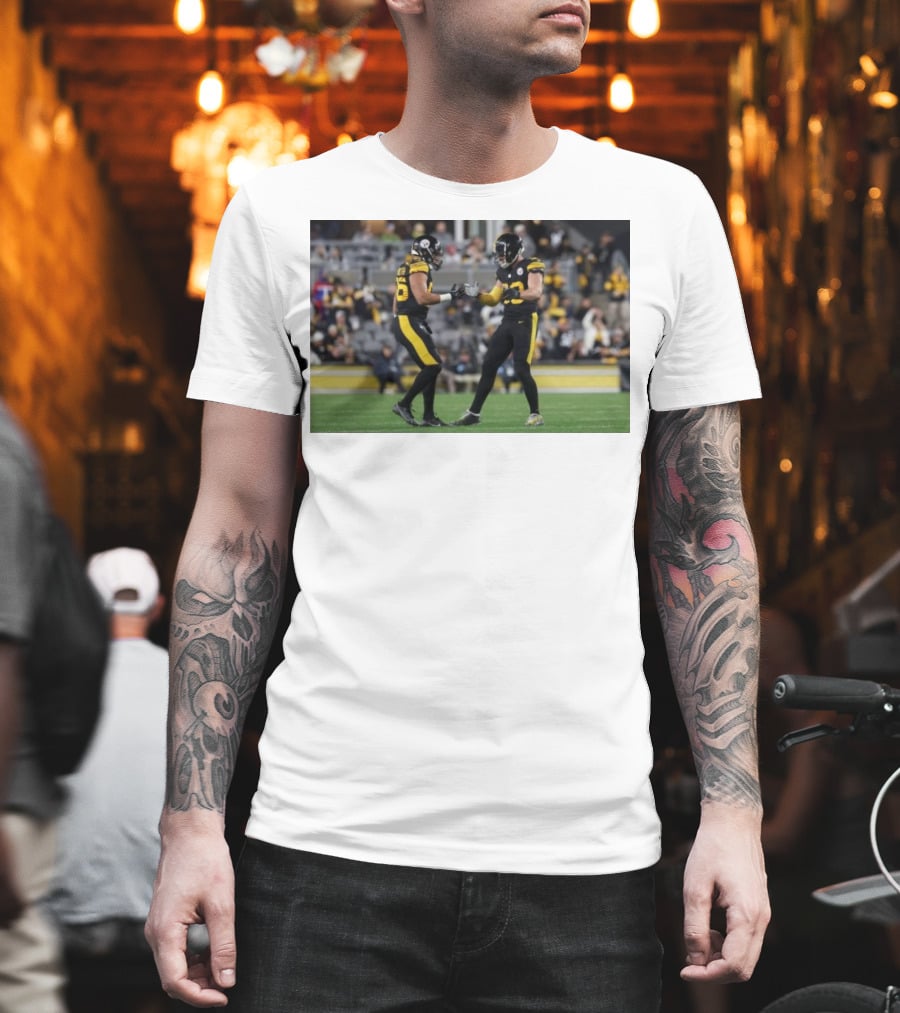 Pittsburgh Steelers T.J. Watt and Alex Highsmith Defensive Edge Duo Dominance T-Shirt