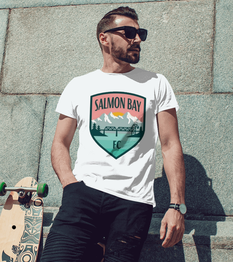 Ballard FC Salmon Bay FC Salmon Bay Mountain Bridge Vintage T-Shirt