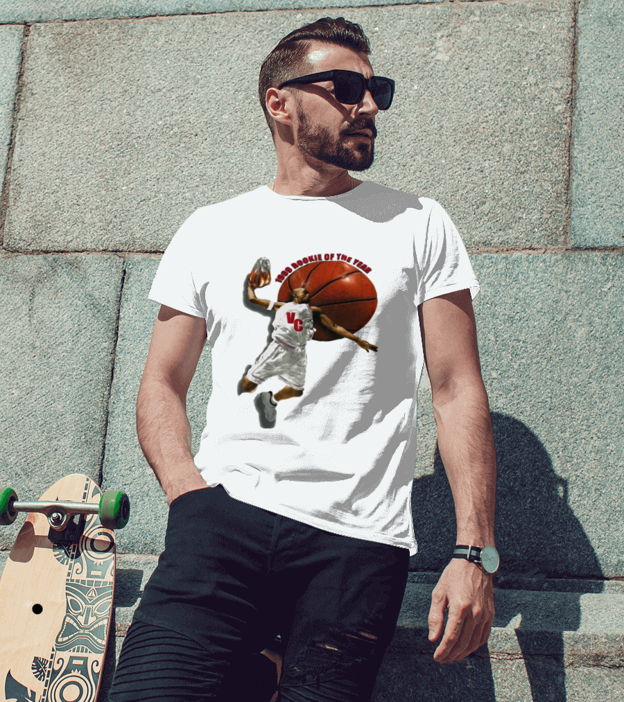 1999 Rookie Of The Year VC Toronto Raptors NBA Signature Vince Carter T-Shirt