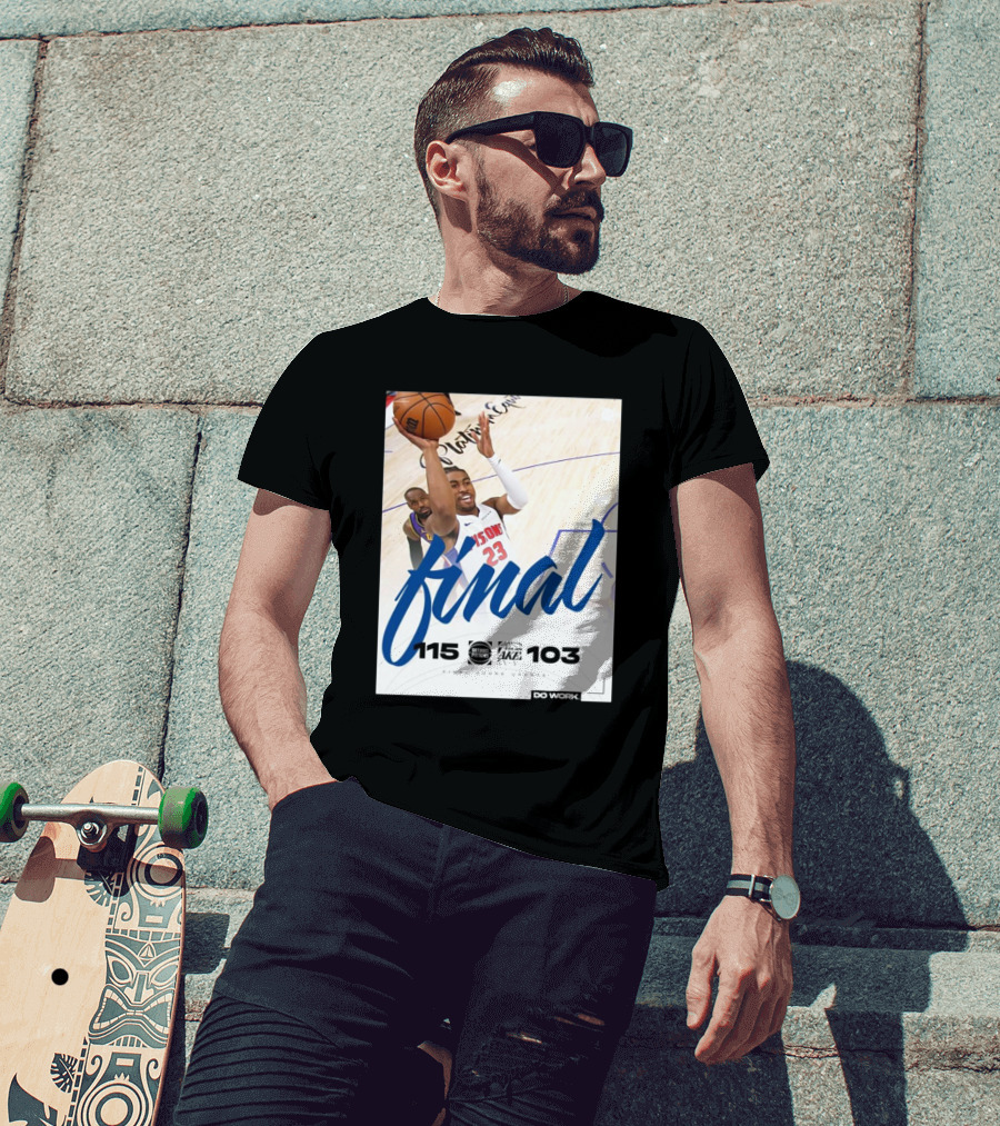 Final Score Update Detroit Pistons 115 Vs Los Angeles Lakers 103 T-Shirt