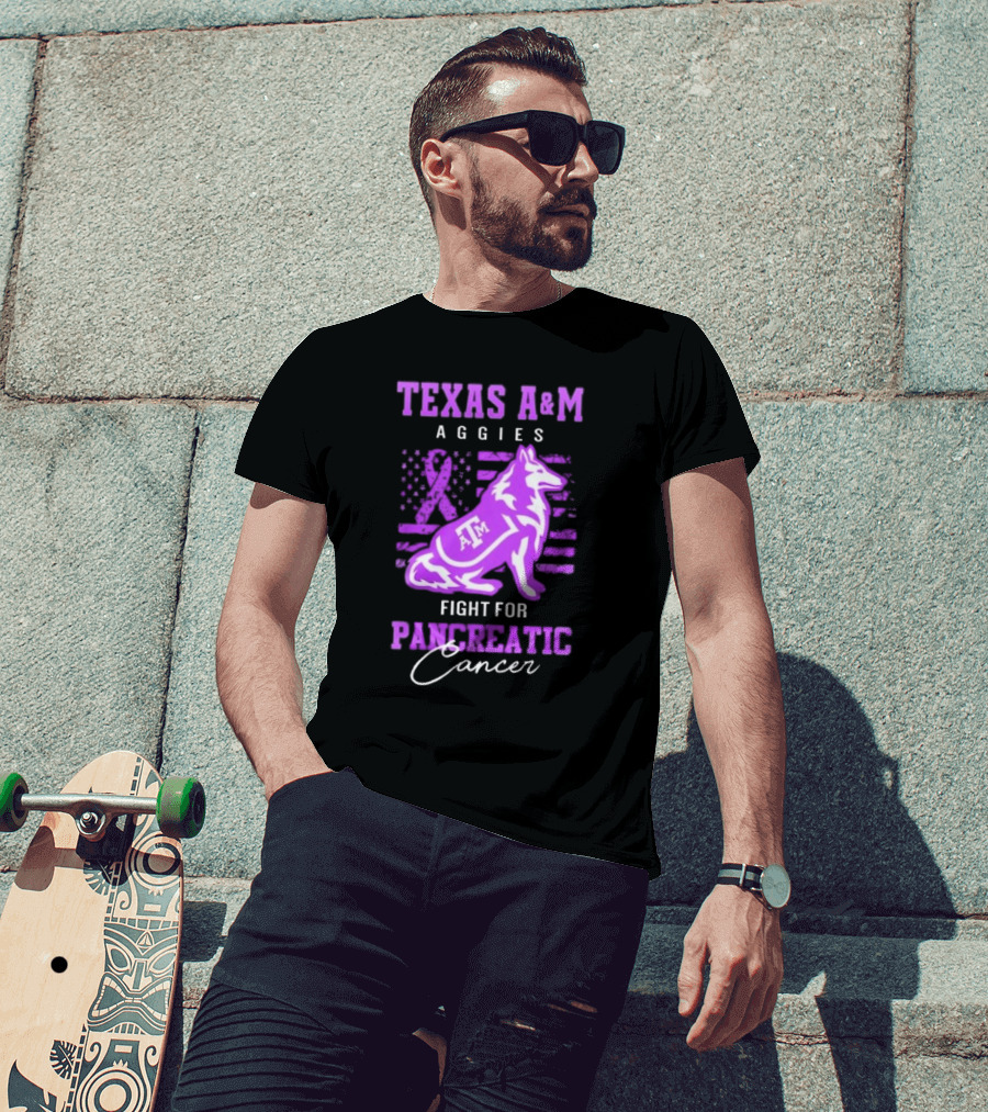 Texas A&M Aggies Fight For Pancreatic Cancer T-Shirt