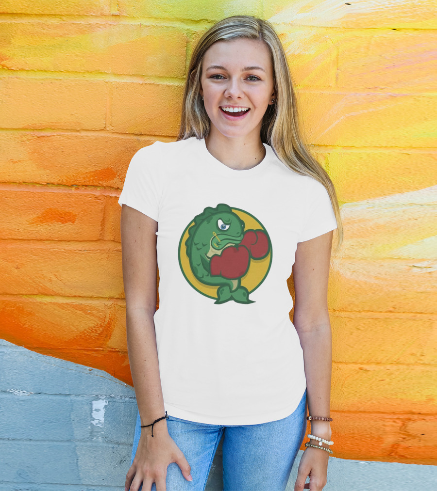 Hookline Sinkers Boxing Fish Icon T-Shirt