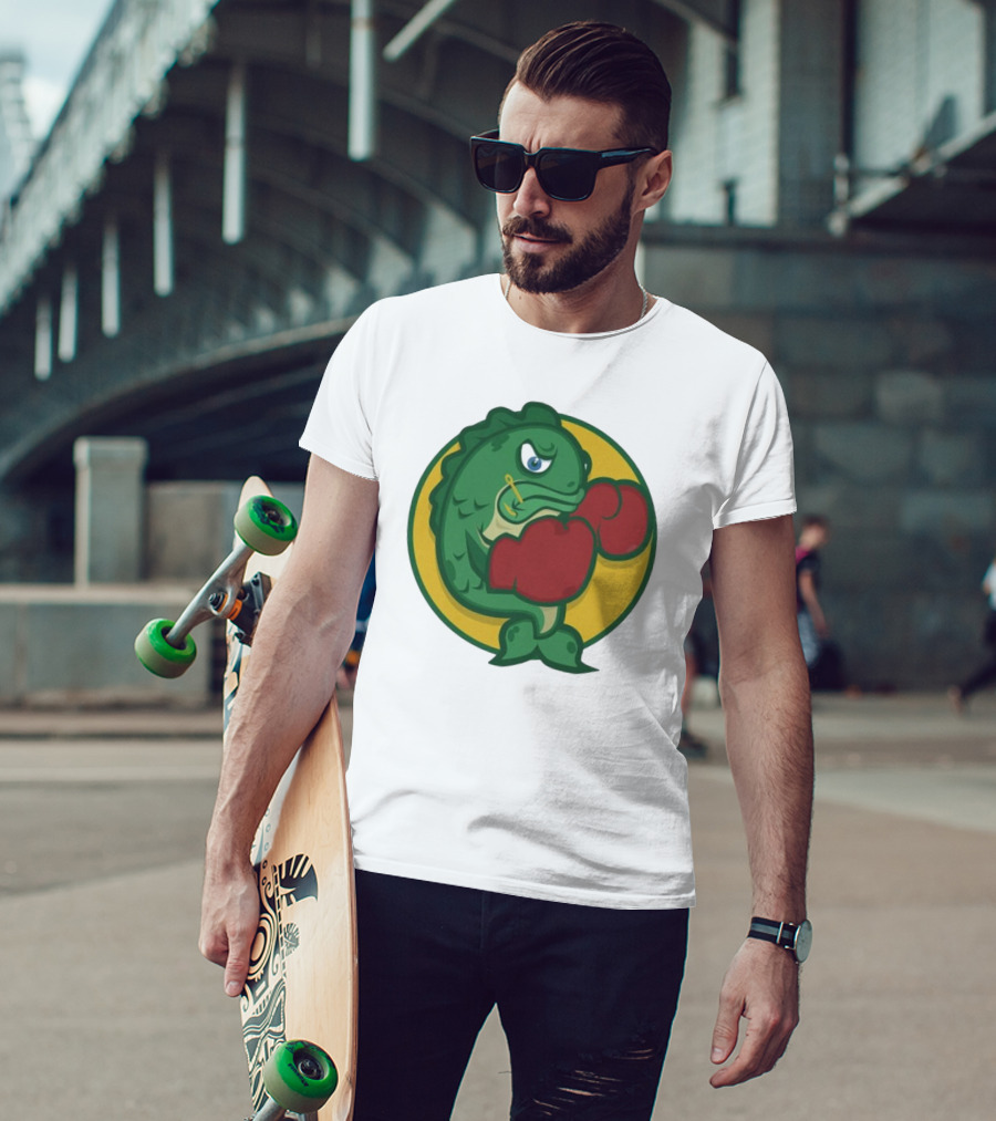 Hookline Sinkers Boxing Fish Icon T-Shirt