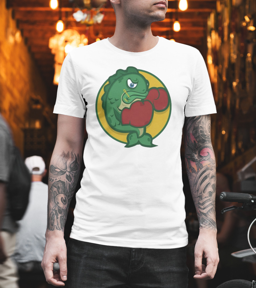 Hookline Sinkers Boxing Fish Icon T-Shirt