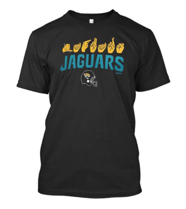 Jacksonville Jaguars ASL Jaguars Football Helmet NFL Collection T-Shirt