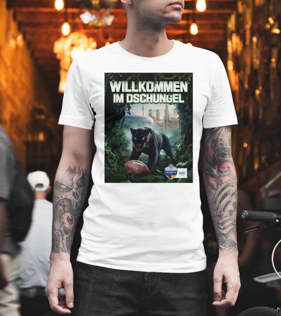 Willkommen Im Dschungel NFL München The Panthers Are Coming T-Shirt