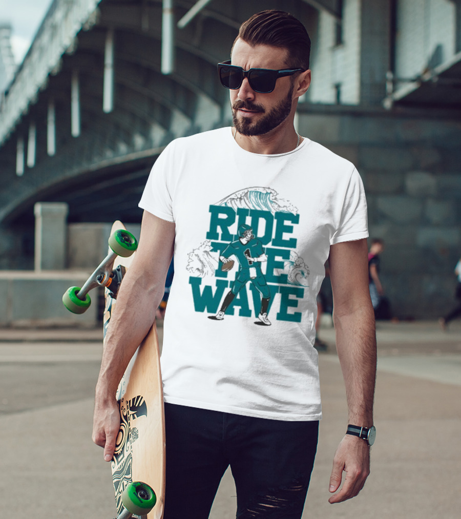 Ride The Wave Coastal Carolina University Football Quarterback Wave T-Shirt