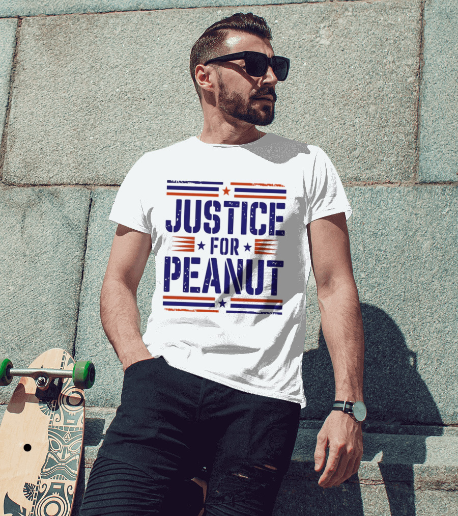 Justice For Peanut Vintage Squirrel Funny T-Shirt