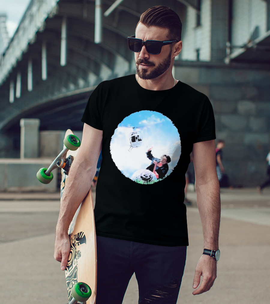 All But 6 Records Helicopter Happy Hunting T-Shirt