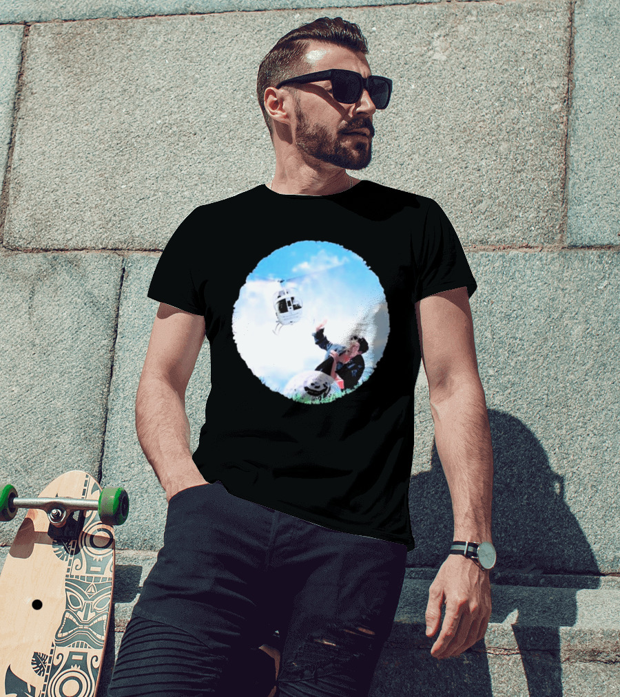 All But 6 Records Helicopter Happy Hunting T-Shirt