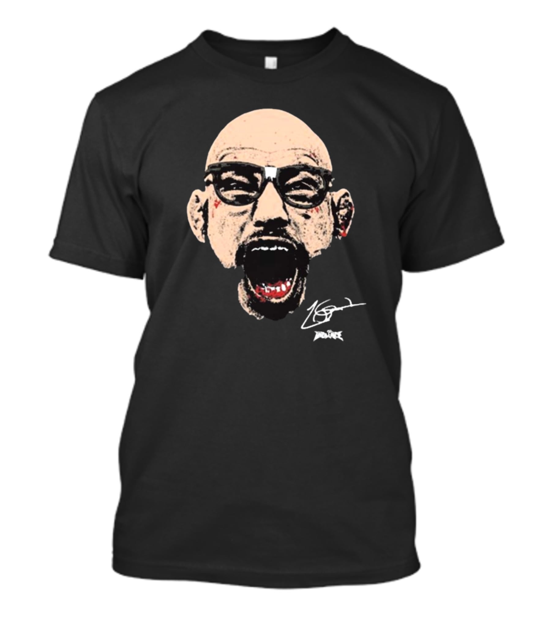 Full Violence Jean Silva Big Face Signature Bold Scream T-Shirt