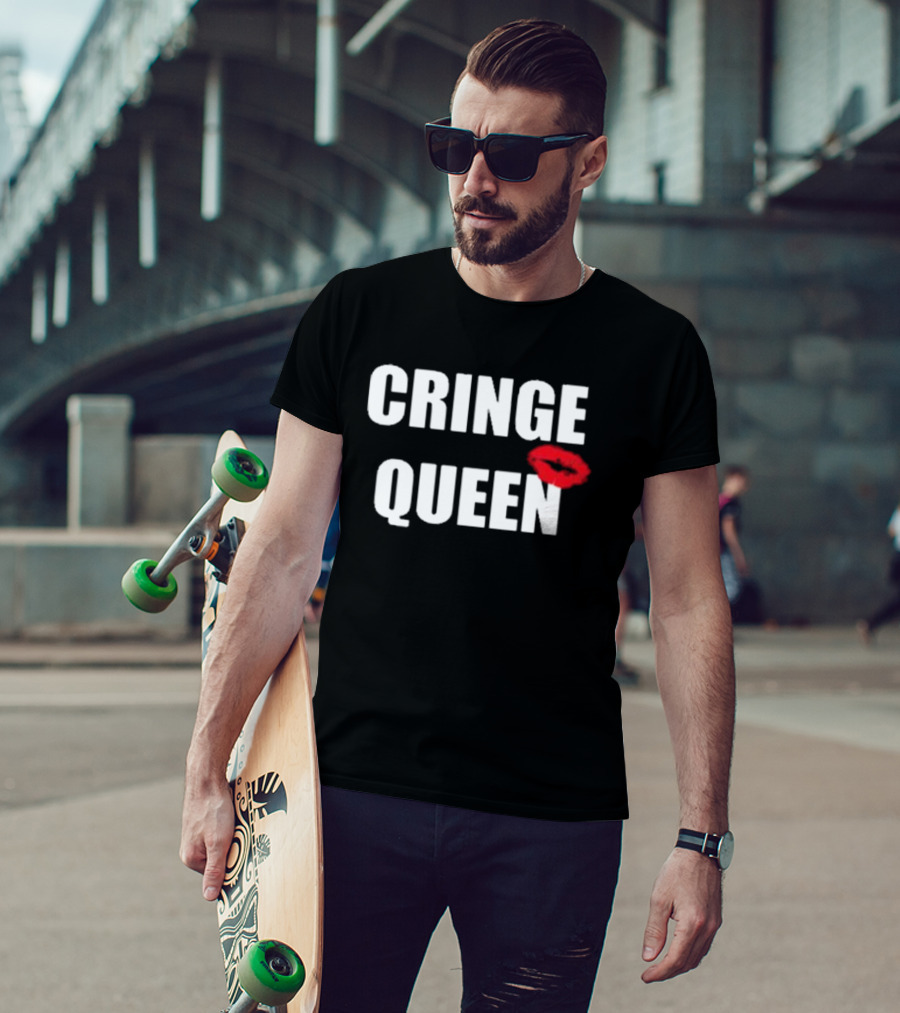Cringe Queen Lip Print T-Shirt