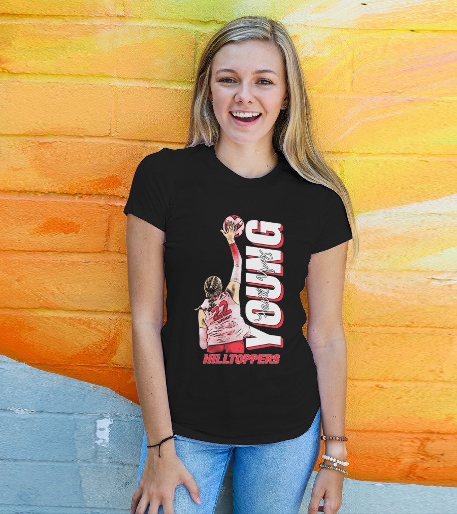 Faith Young Hilltoppers WKU Volleyball 22 Signature T-Shirt