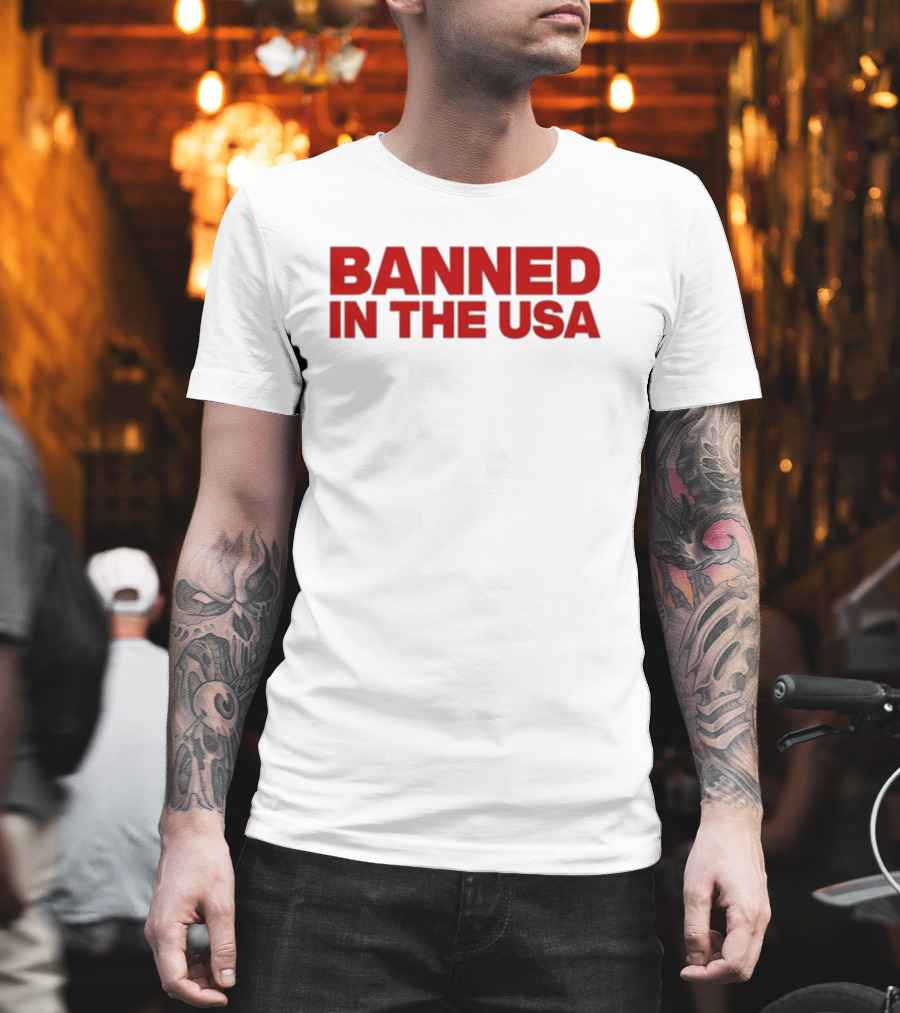 Banned In The USA Venus Sherwood Wearing T-Shirt