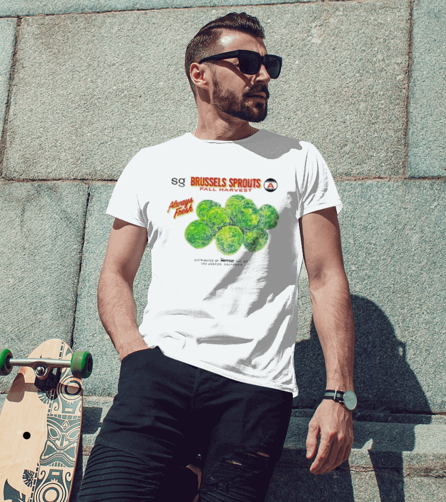 Sweetgreen X MNTGE Brussels Sprouts Fall Harvest Always Fresh Los Angeles California T-Shirt