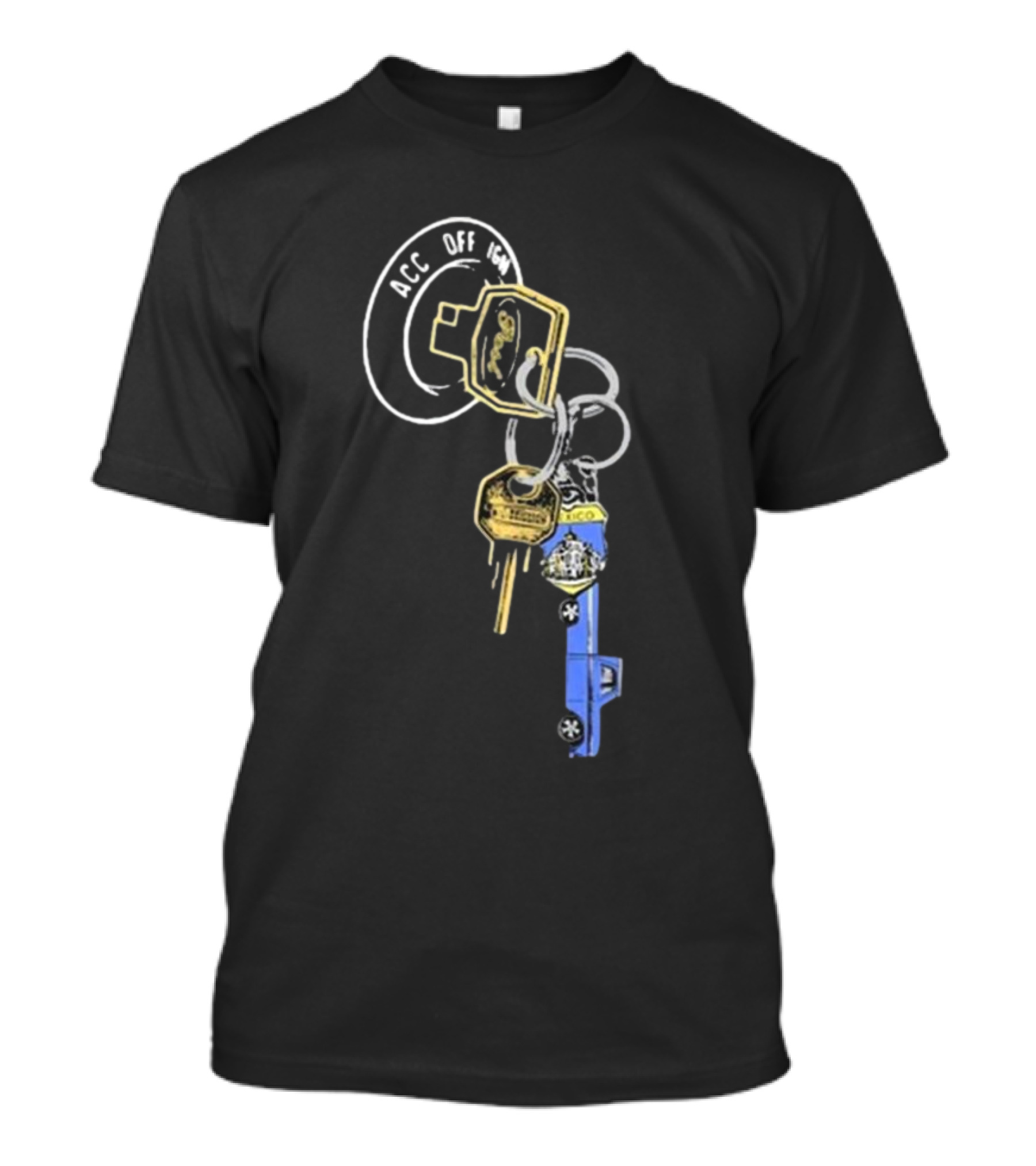 Post Malone Store F-1 Trillion Keys ACC OFF LOCK Keyring T-Shirt