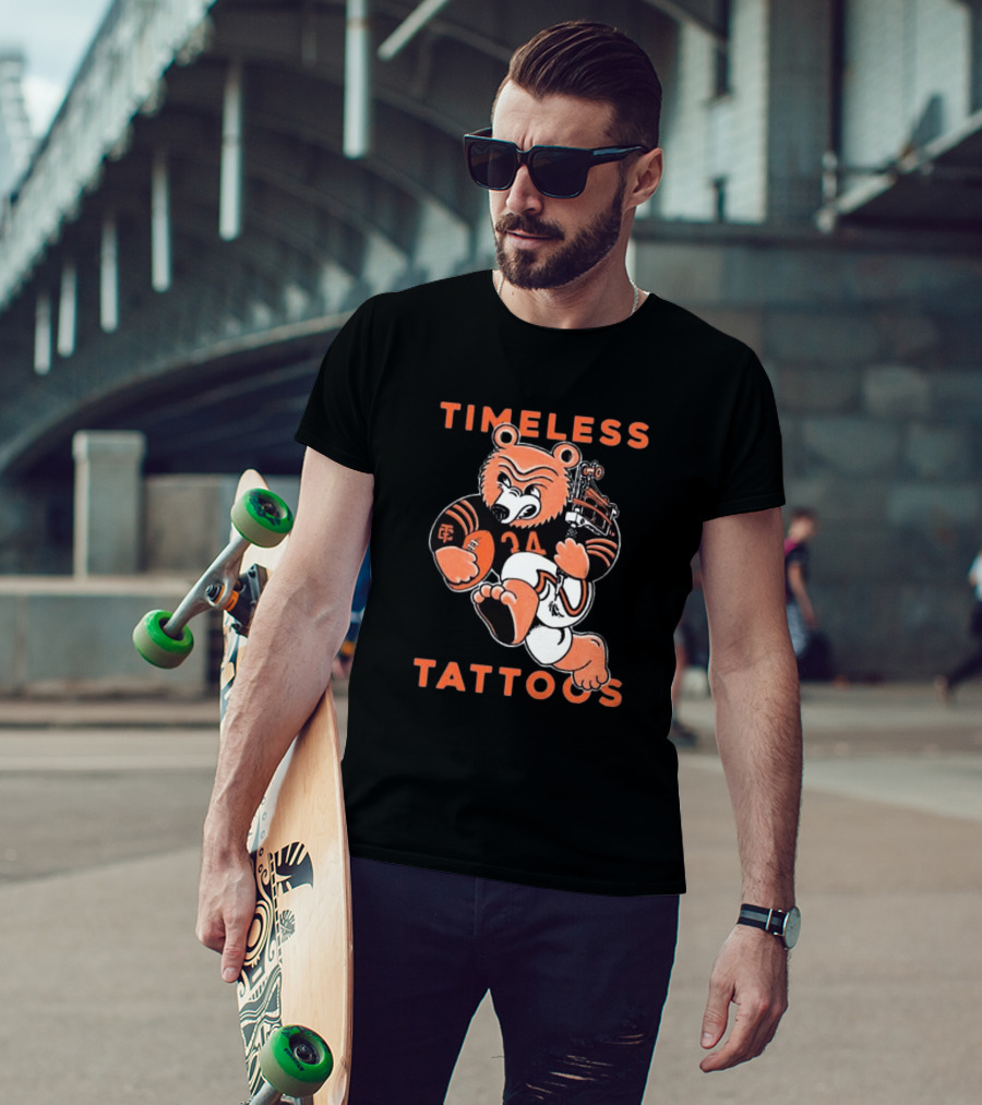 Timeless Tattoos Chicago Bears Football Bear T-Shirt
