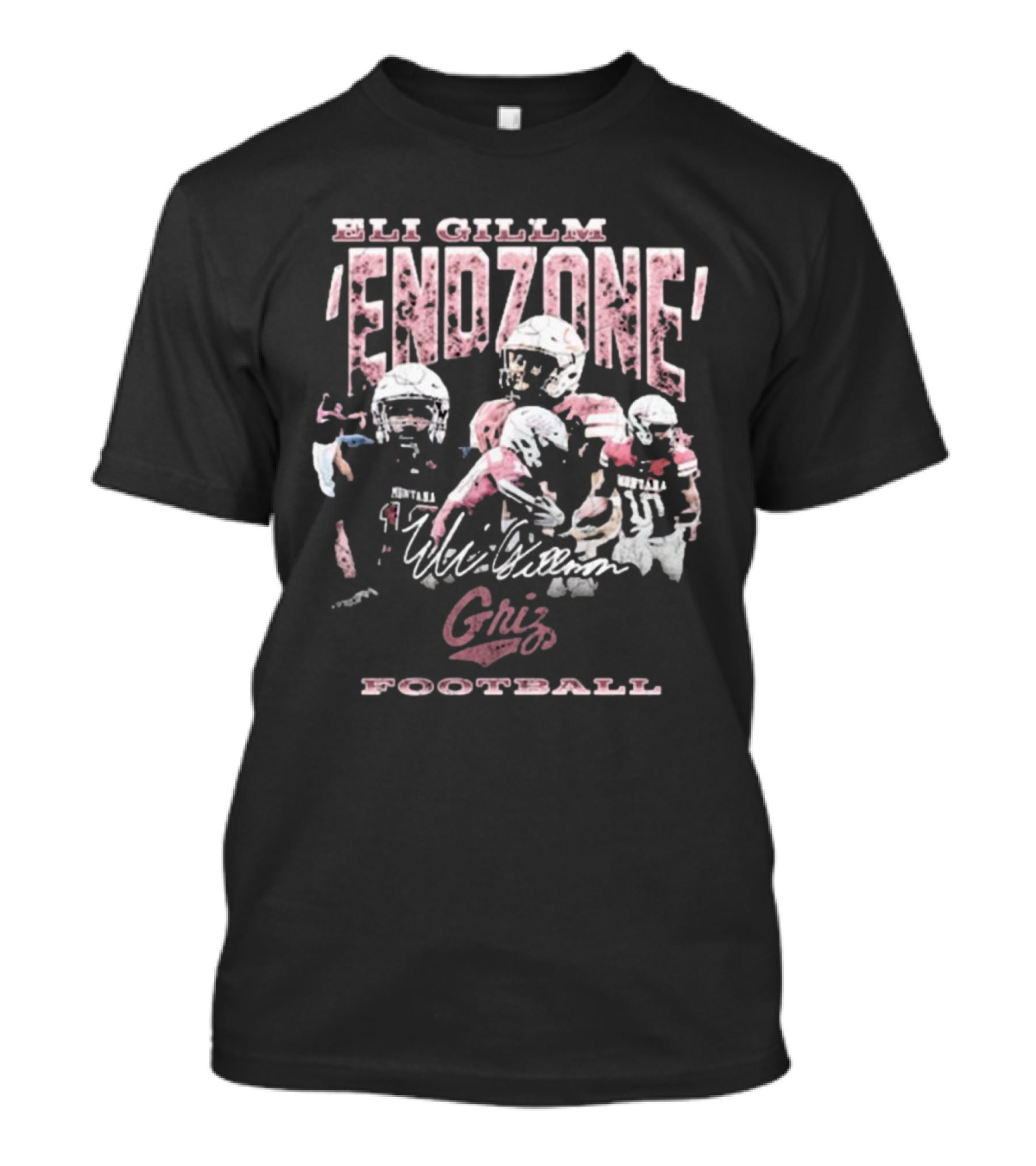 Eli Gillman Endzone Griz Football Montana 90s Signature T-Shirt