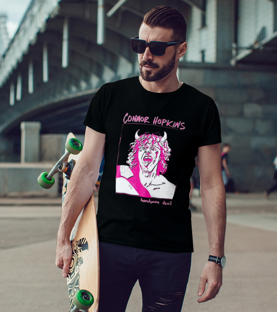 Connor Hopkins Handsome Devil Pink Horned T-Shirt