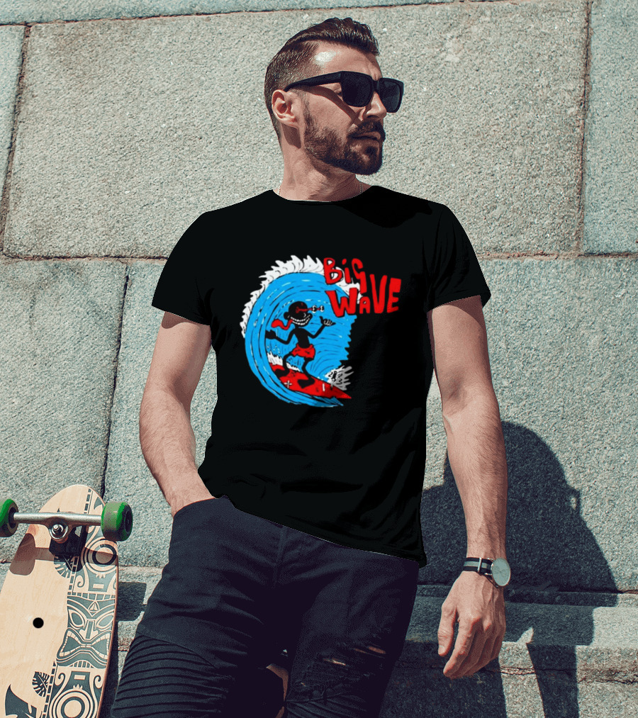 Lil Darkie Big Wave Surfing Vintage T-Shirt