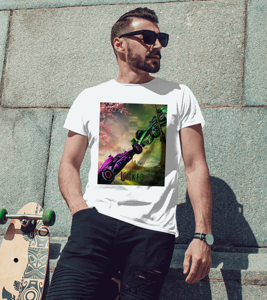 Wicked Everyone Deserves A Chance To Fly Racing Cars Vertical Sky Forest T-Shirt