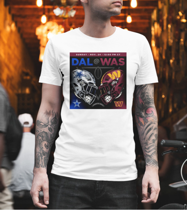 Sunday Nov 24 DAL Vs WAS Helmet Week 12 T-Shirt Sunday Nov 24 DAL Vs WAS Helmet Week 12 T-Shirt