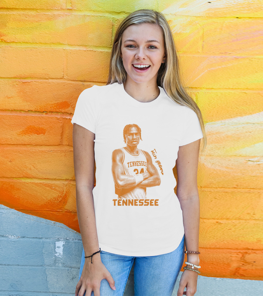 Felix Okpara Tennessee Basketball 34 Signature T-Shirt