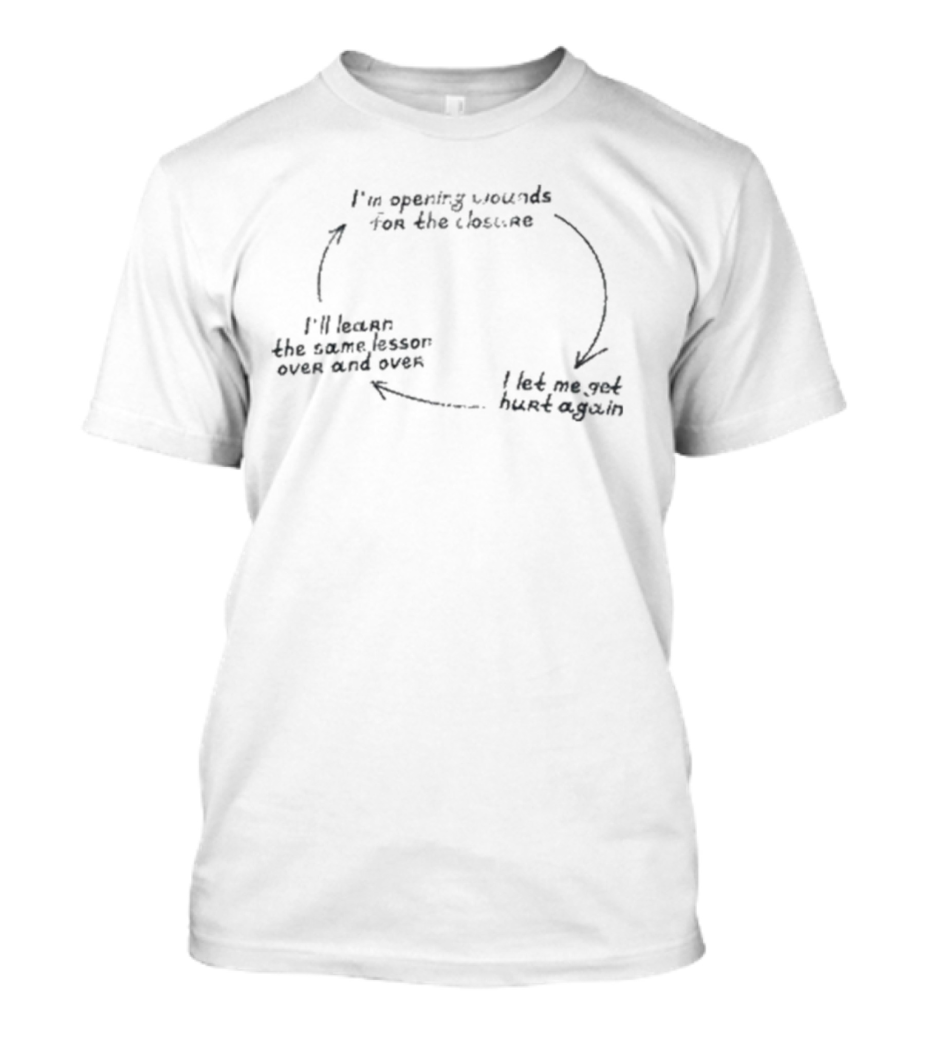 I'm Opening Wounds For The Closure I Let Me Get Hurt Again I'll Learn The Same Lesson Over And Over T-Shirt