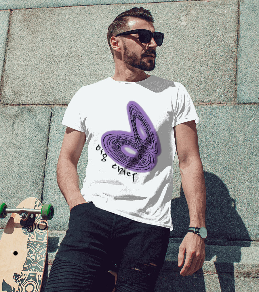 Big Thief Double Infinitee Purple Rings T-Shirt