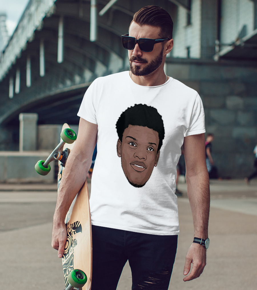 Lamar Jackson Big Head MVP Baltimore Ravens NFL T-Shirt